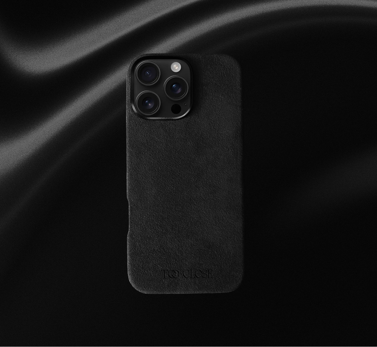 Obsidian Touch Alcantara iPhone Case