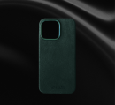 iPhone Alcantara® MagSafe Husă - Emerald Veil