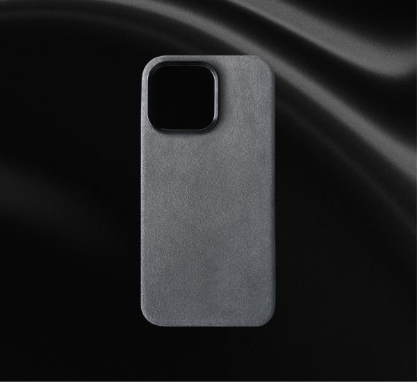 14 PRO - iPhone Alcantara® MagSafe Husă Silver Haze