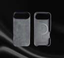 17 AIR – iPhone Alcantara® MagSafe Husă Silver Haze