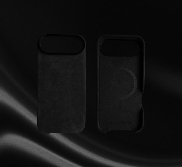 17 AIR – iPhone Alcantara® MagSafe Husă Obsidian Touch