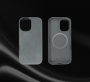17 – iPhone Alcantara® MagSafe Husă Silver Haze